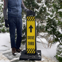 Dive-Thru and Do Not Enter Reflective Label