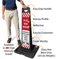 Do Not Block Driveway Portable Sign Kit - LotBoss