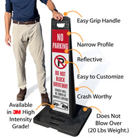 LotBoss Portable Kit: Do Not Block Driveway