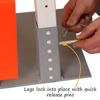 ADA Barricade Temporary Pedestrian Access Route 6 ft Panel