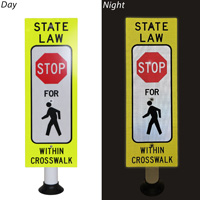 MUTCD Stop Pedestrian Crosswalk Sign