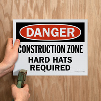 Pack of Danger Signs for Construction Areas