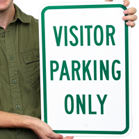 Visitor Parking Only Reserved Sign