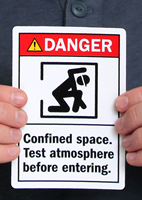Confined Space Test Atmosphere Before Labels