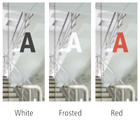 Transparent Door Label No Cash Carried by Driver