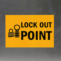 Handy lockout Labels give warning just when needed.