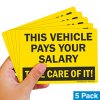 Take Care of Forklift Safety Label