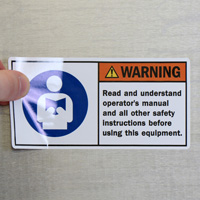 Safety Instructions Label