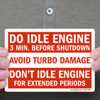 Turbo Protection Notice Idle Engine 3 Minutes