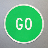Go / STOP Label