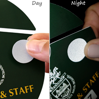 Engineer Grade Reflective Dots For Parking Hang Tags