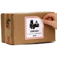 Customized battery identification sticker