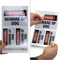 Dog Warning Label
