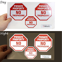 No Trespassing Label Set