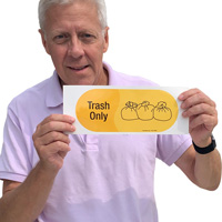 Recycling Bin Label for Non-Recyclables