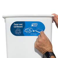 Paper and Cardboard Waste Sorting Sticker