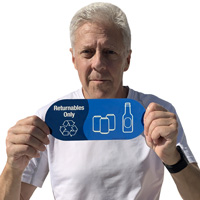 Recycling Sticker: Returnables Accepted Only