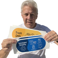 Visual Labels for Trash and Comingled Recycling