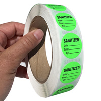 Sanitize stickers