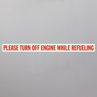 Fueling Procedure Safety Label