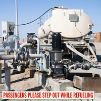 Warning: Step Out During Fueling