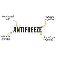 Chemical Safety Label for Antifreeze
