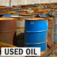 Used Oil Recycling Label