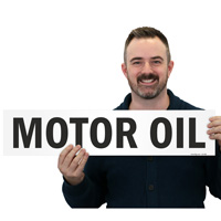 Motor Oil Chemical Label