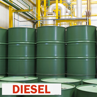 Caution label for diesel usage