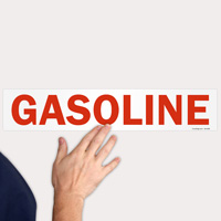 Hazardous material caution label