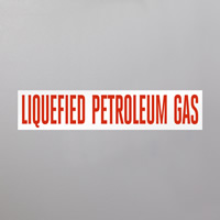 Warning label for propane safety