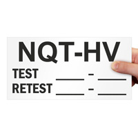 NQT propane safety write-on label