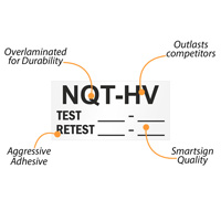 NQT propane safety labeling for write-on purposes