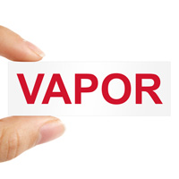 Truck vapor safety label