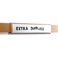 Wood Shelf Label Display Clip