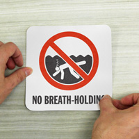 Pool Safety Marker: No Breath Holding Permitted