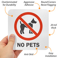 No Pets Pool Marker