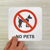 Pet Prohibition Marker for Pool Area