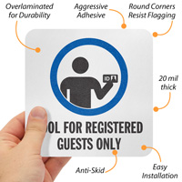 Pool Area Reserved for Registered Guests