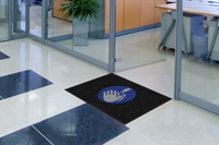 Sanitize Hands Graphic Safety Mat