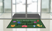 Wash Your Hands Message ColorStar Safety Mat