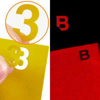 Die Cut Letters Numbers Symbols Labels Sheet