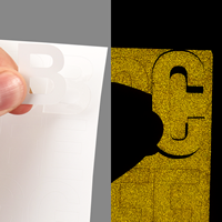 Die Cut Numbers Letters Symbols Labels Sheet