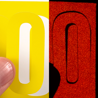 Die Cut Assorted Numbers Labels Sheet