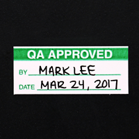 5/8" x 1½" Write-On Calibration Label