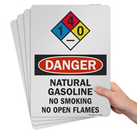 Natural Gasoline NFPA Sign