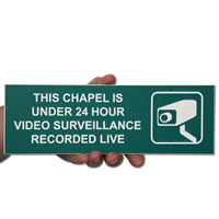 Custom Select-a-Color CCTV Surveillance Sign