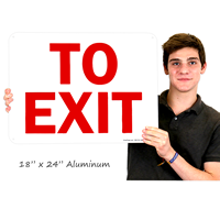 To Exit Signs