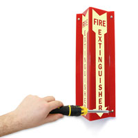 Fire Extinguisher Sign with Arrow