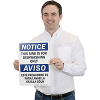 Aviso Bilingual Sign